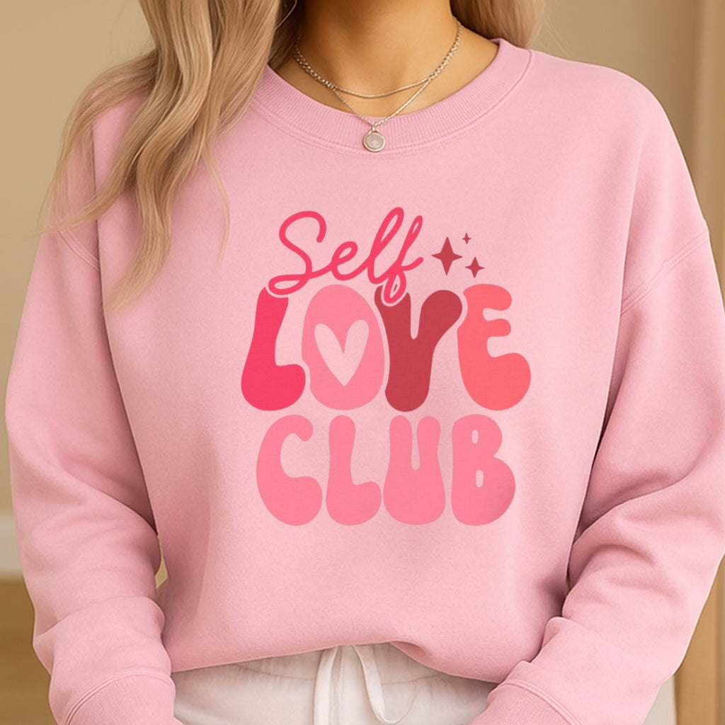 Self Love Club Sweatshirt & Tee – Valentine’s Day Self-Care Outfit