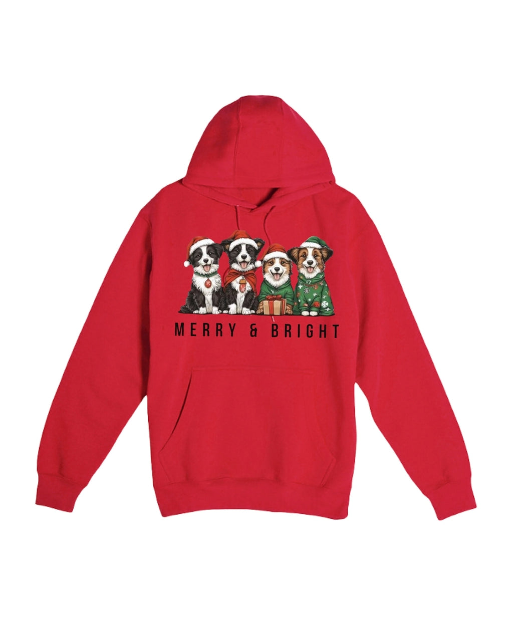 Merry & Bright Border Collie Christmas Design – Festive Holiday Dog Lover Gift