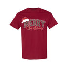 Holiday Shirt - “Merry Christmas” Leopard Santa Design