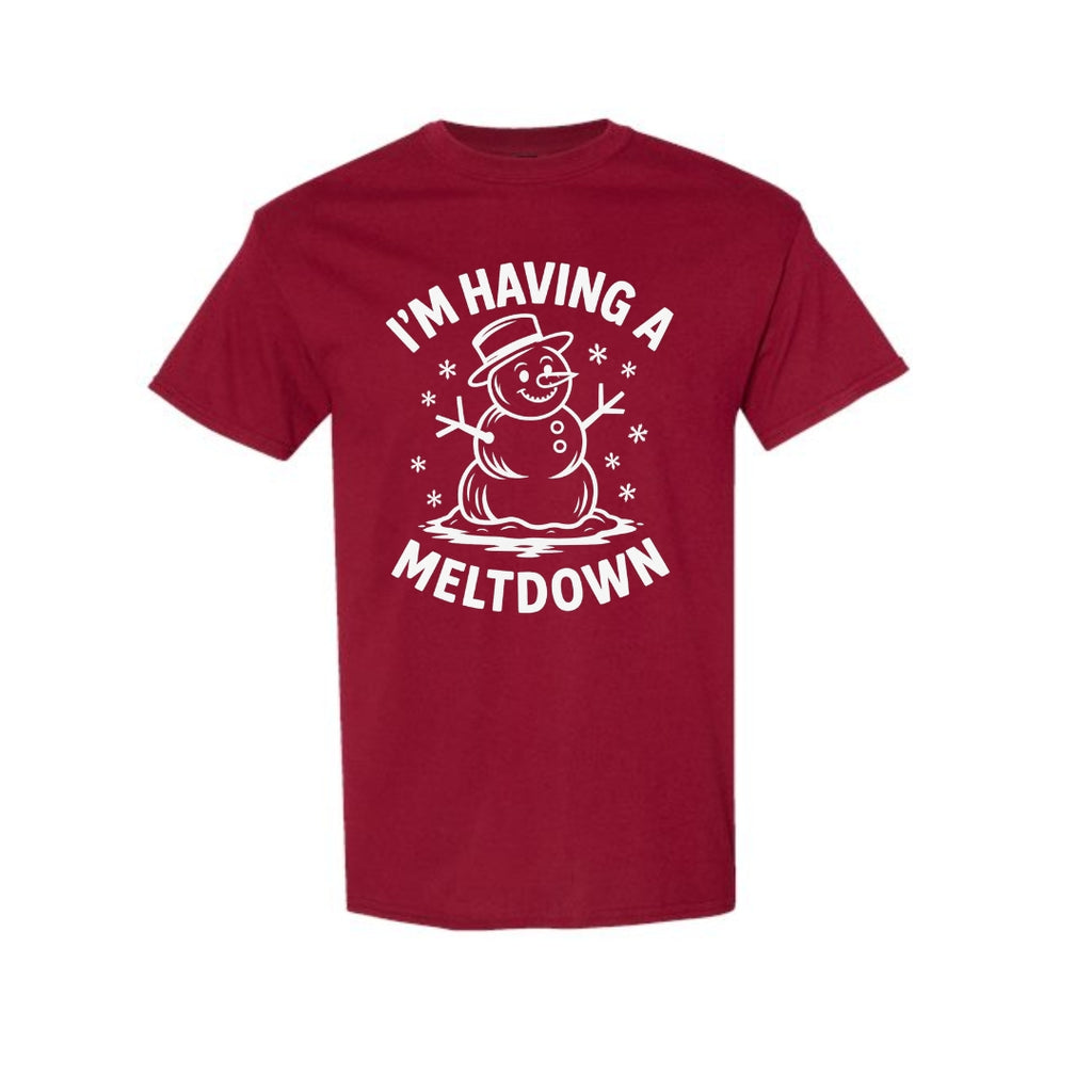 FUNNY HOLIDAY SHIRT: I’m Having a Meltdown – Funny Snowman Christmas Design