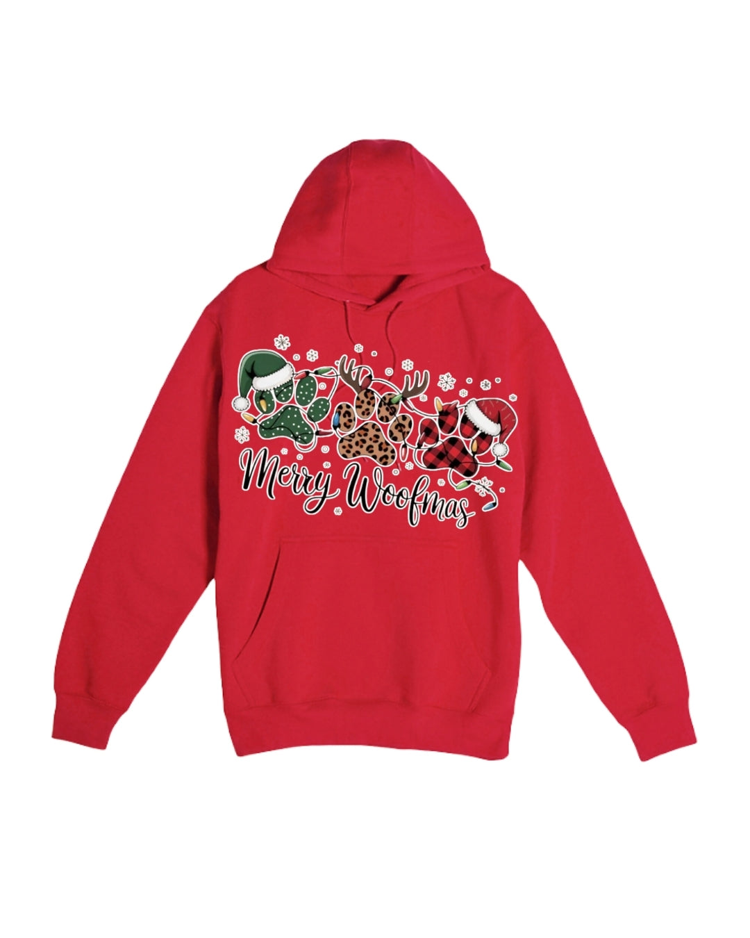 Merry Woofmas Paw Print Apparel – Festive Dog Lover Christmas Gift