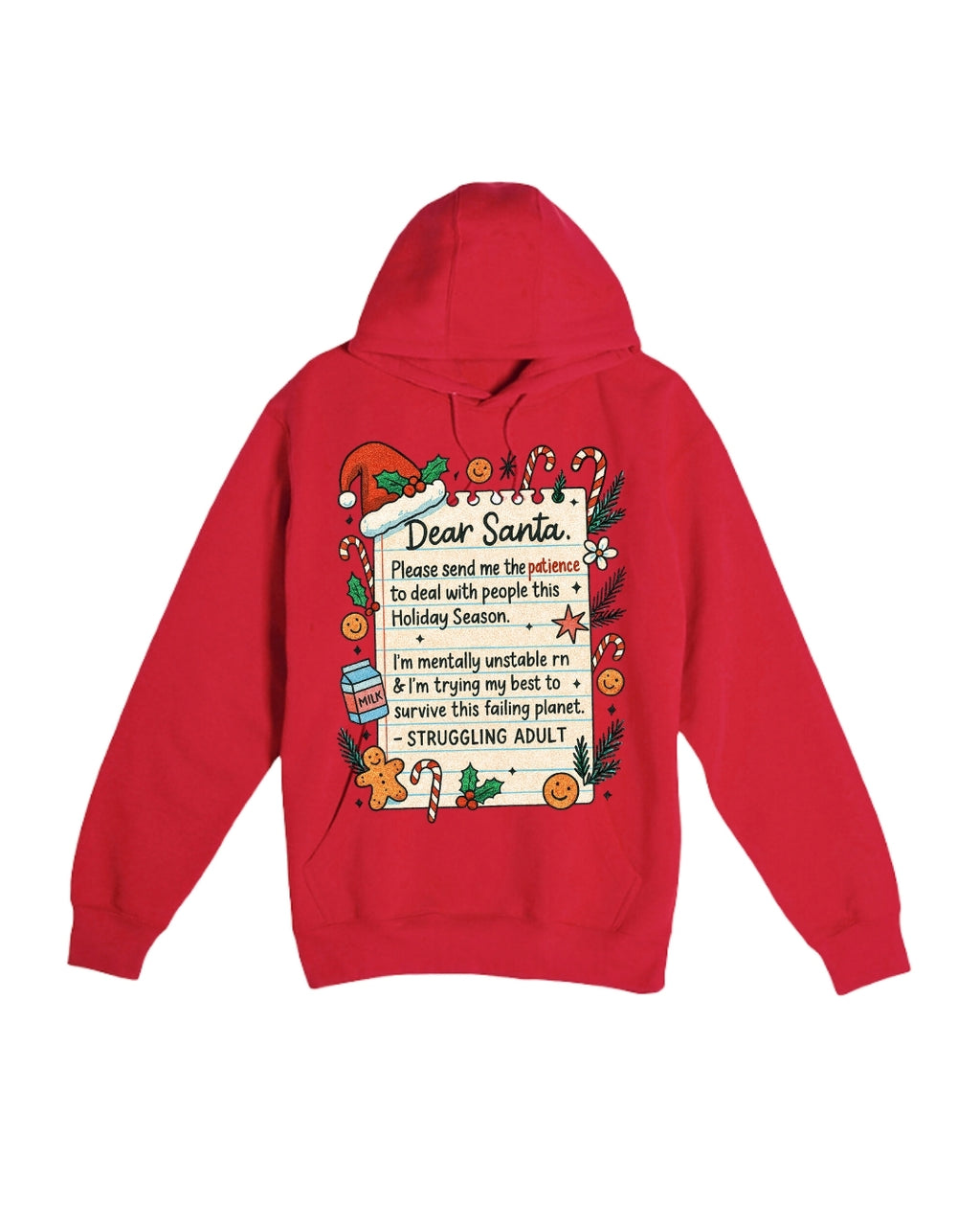 “Dear Santa: Struggling Adult Holiday Survival Design”