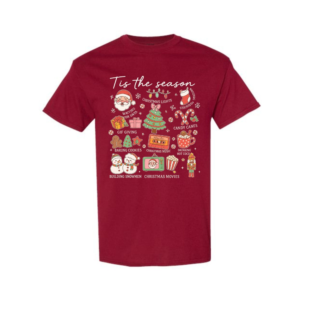Holiday Shirt - ‘Tis the Season’ Christmas Icons
