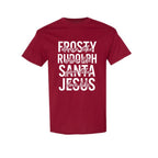 Minimalist Holiday Shirt - Dance Like Frosty, Shine Like Rudolph, Give Like Santa, Love Like Jesus