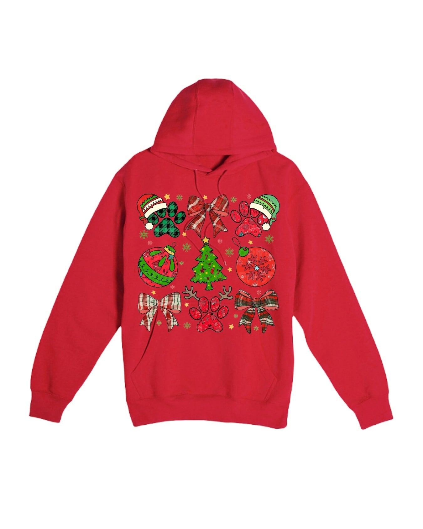 Paw Print Christmas Apparel – Festive Dog Lover Holiday Gift