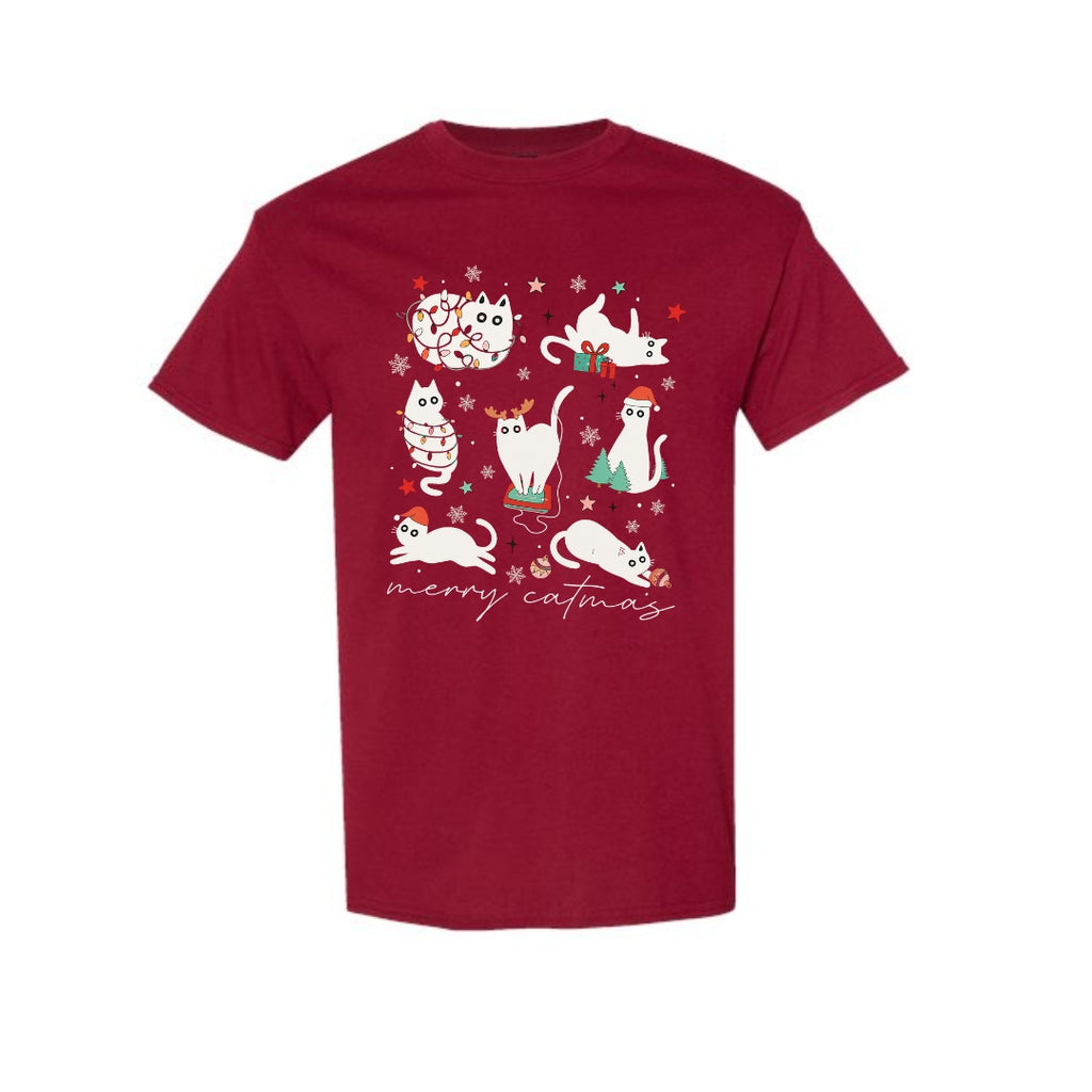Christmas Tee for Pet Parents : Merry Catmas – Funny Christmas Cat Lover Gift
