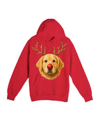 Reindeer Golden Retriever Christmas Design – Cute Holiday Dog Graphic