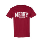 Minimalist Holiday Shirt - Merry Christmas Graphic Apparel