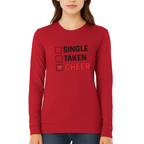 Single Taken Cheer Valentine Shirt | Cheerleader Valentine Sweatshirt | Cheer Life Apparel