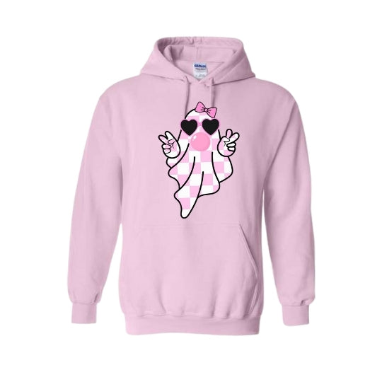 Pink Ghost Peace Hoodie