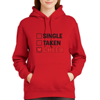 Single Taken Cheer Valentine Shirt | Cheerleader Valentine Sweatshirt | Cheer Life Apparel