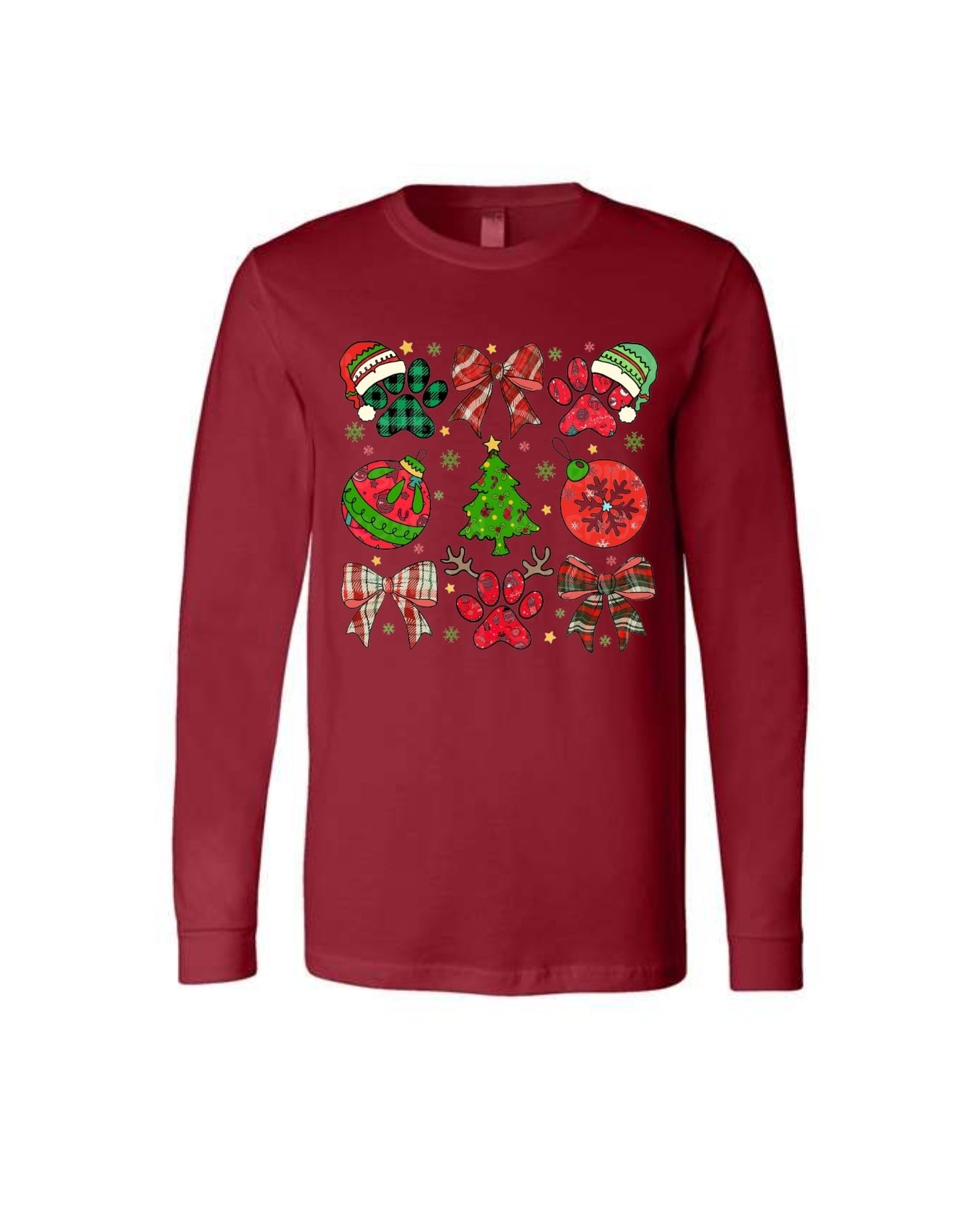 Paw Print Christmas Apparel – Festive Dog Lover Holiday Gift