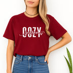 Minimalist Holiday Shirt - Cozy Season Script Design