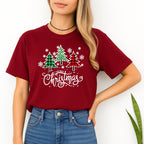 Holiday Shirt -Merry Christmas 3 Graphic Trees