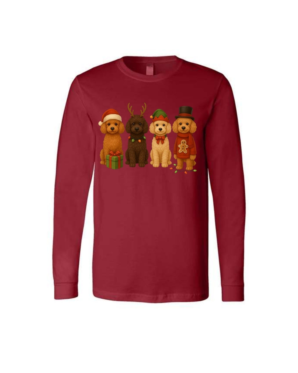 Christmas Poodle Dog Squad Design – Festive Holiday Dog Lover Gift