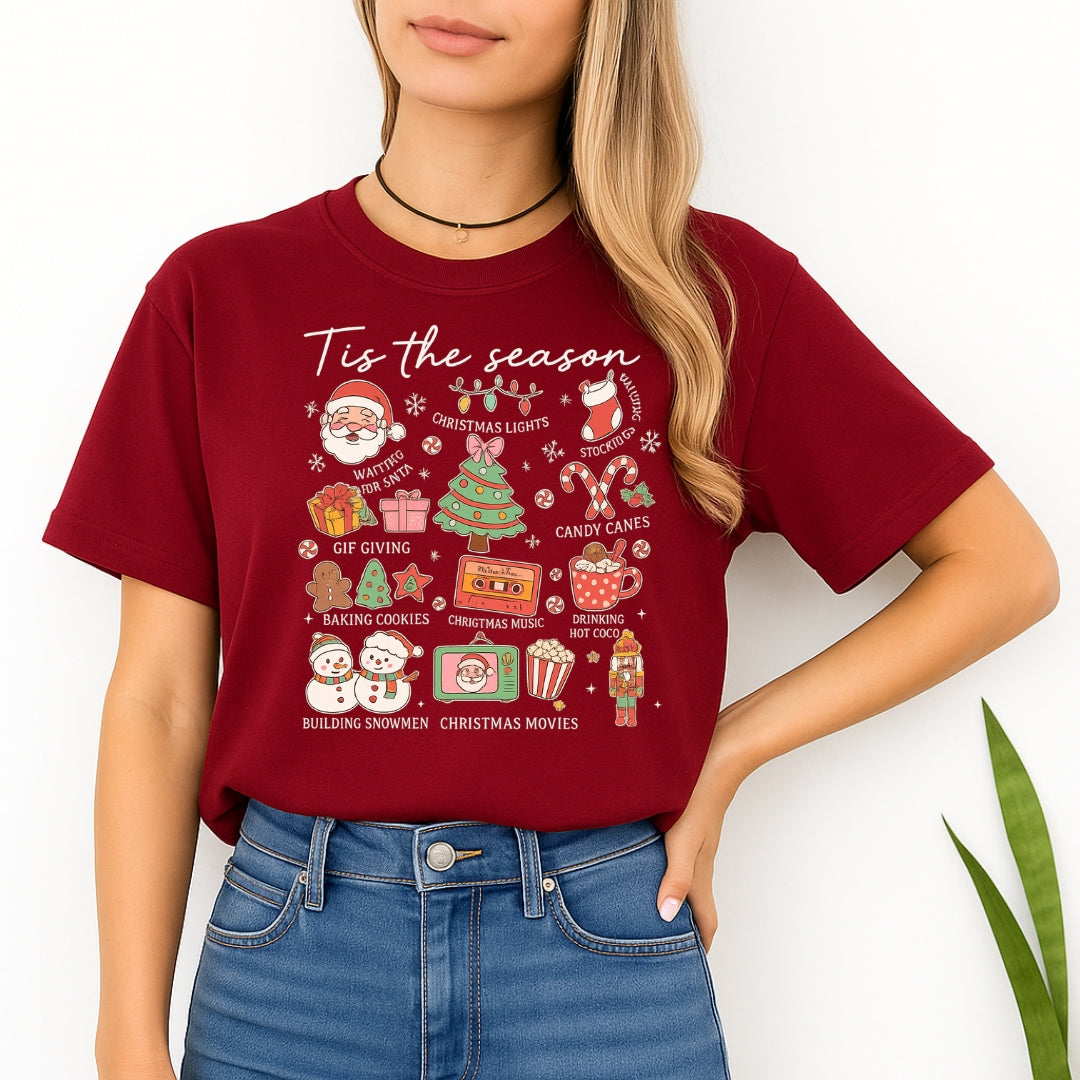 Holiday Shirt - ‘Tis the Season’ Christmas Icons