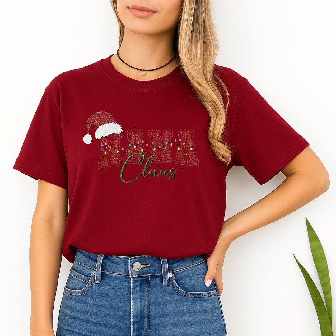 Holiday Shirt - Nana Claus Christmas Apparel – Festive Holiday Outfit for Proud Nanas
