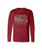 Merry Christmas Paw Print Buffalo Plaid Holiday Apparel – Cute Festive Dog Lover Design