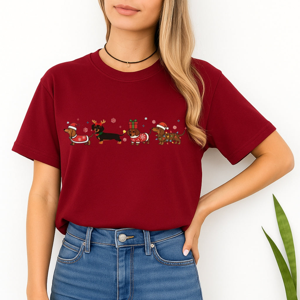 Merry & Furry Tees: Holiday Dachshund Christmas Apparel – Cute Wiener Dog Lover Gift