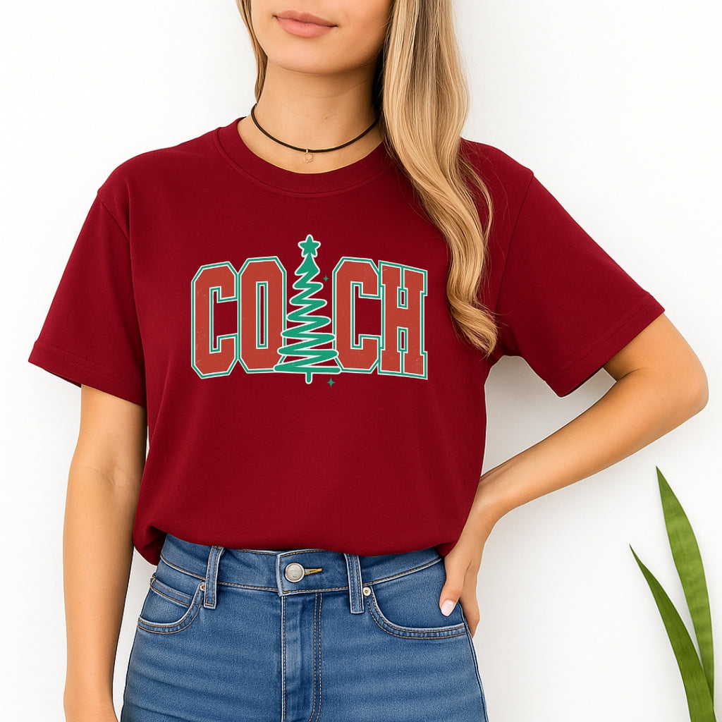 Holiday Shirt - Festive “Coach” Christmas Apparel – Holiday Gift for Sports Coaches
