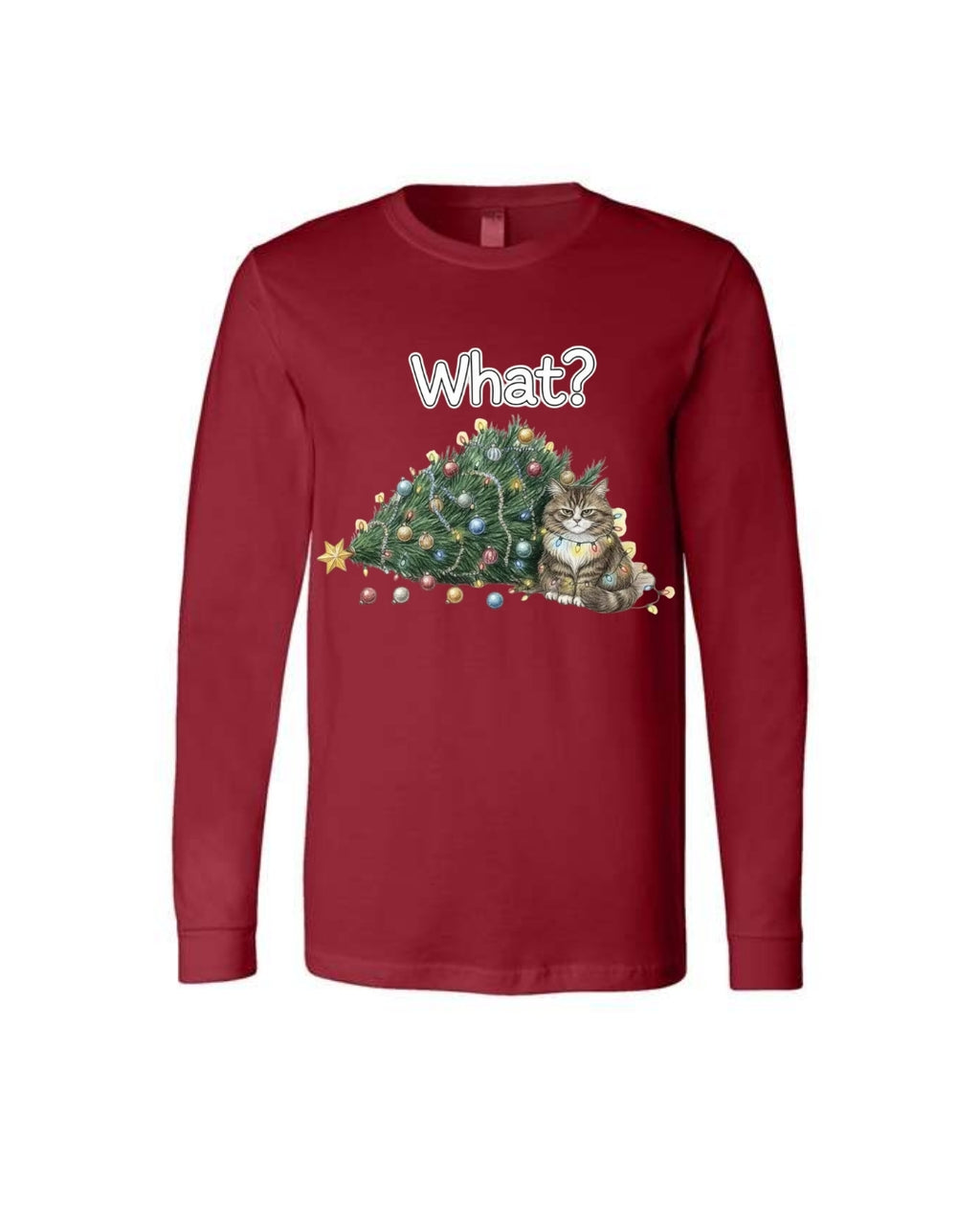 “What?” Holiday Cat Lover Gift