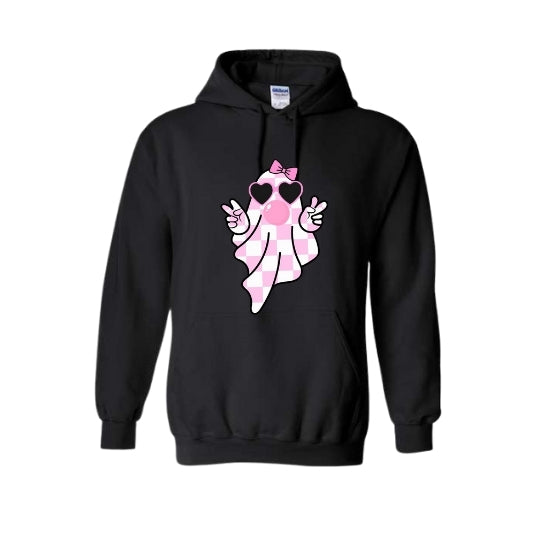 Pink Ghost Peace Hoodie