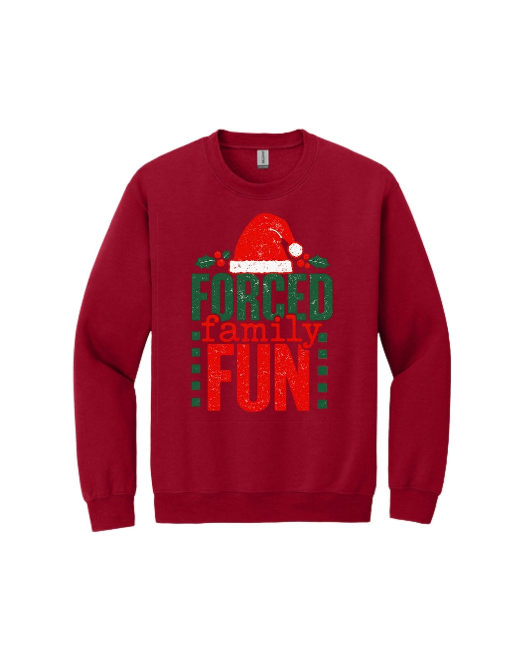 “Holiday Forced Family Fun Festive Humor Design”