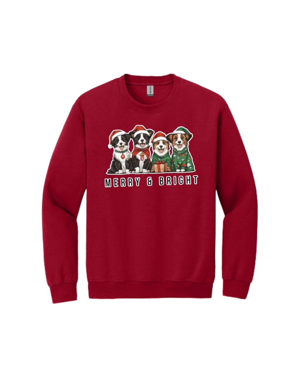 Merry & Bright Border Collie Christmas Design – Festive Holiday Dog Lover Gift