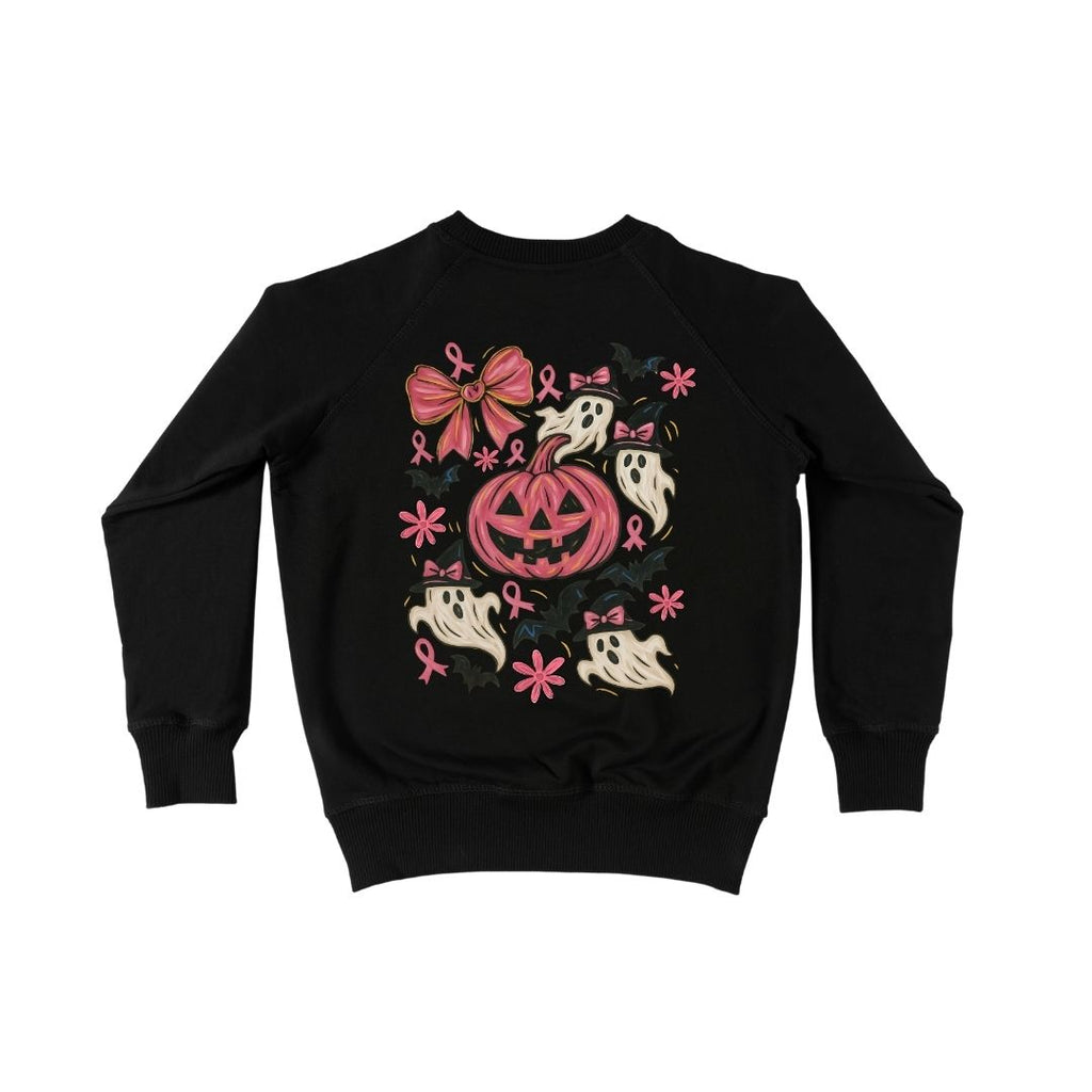 Pink Pumpkin & Ghost Crew Neck Sweatshirt