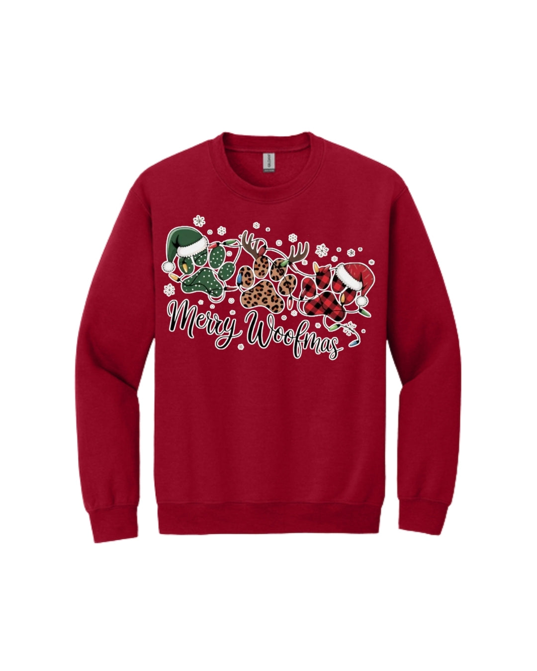 Merry Woofmas Paw Print Apparel – Festive Dog Lover Christmas Gift