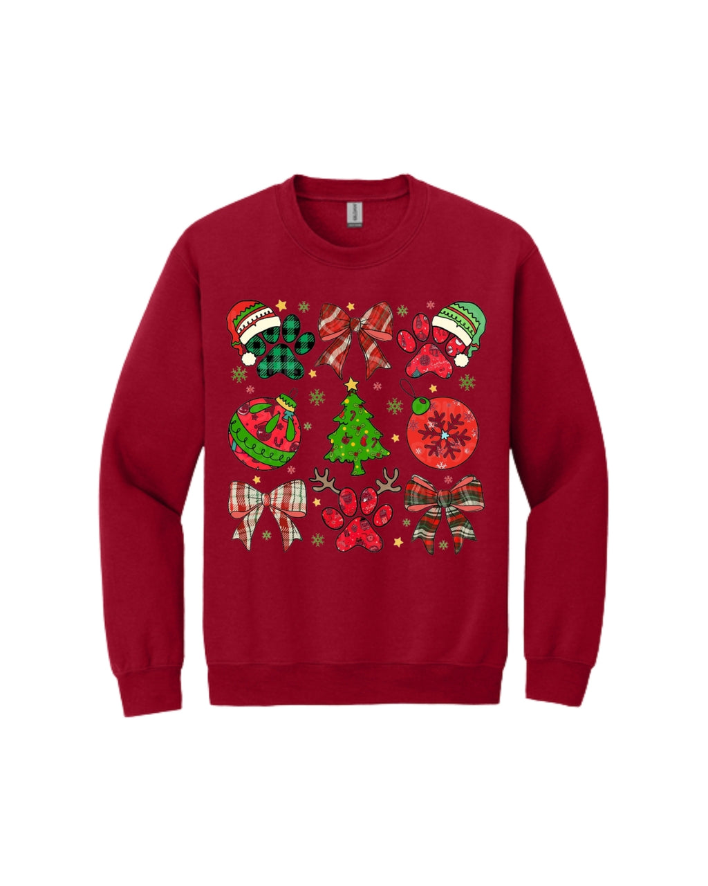 Paw Print Christmas Apparel – Festive Dog Lover Holiday Gift