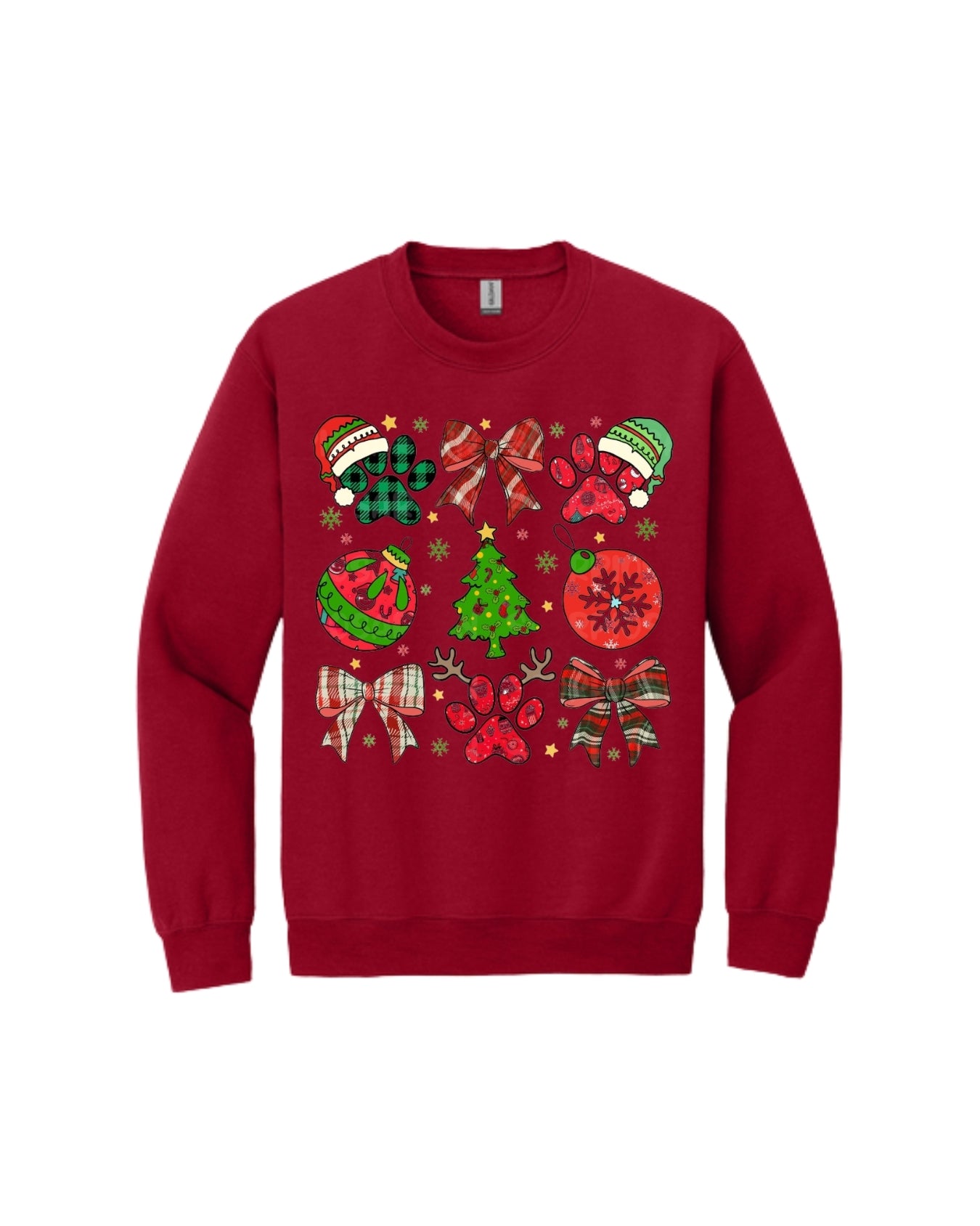 Paw Print Christmas Apparel – Festive Dog Lover Holiday Gift