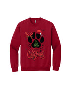 Merry Christmas Paw Print Holiday Apparel – Festive Pet Lover Christmas Design