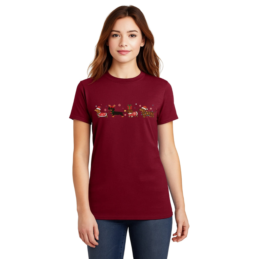 Merry & Furry Tees: Holiday Dachshund Christmas Apparel – Cute Wiener Dog Lover Gift
