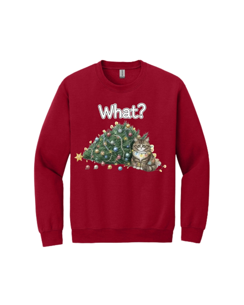 “What?” Holiday Cat Lover Gift