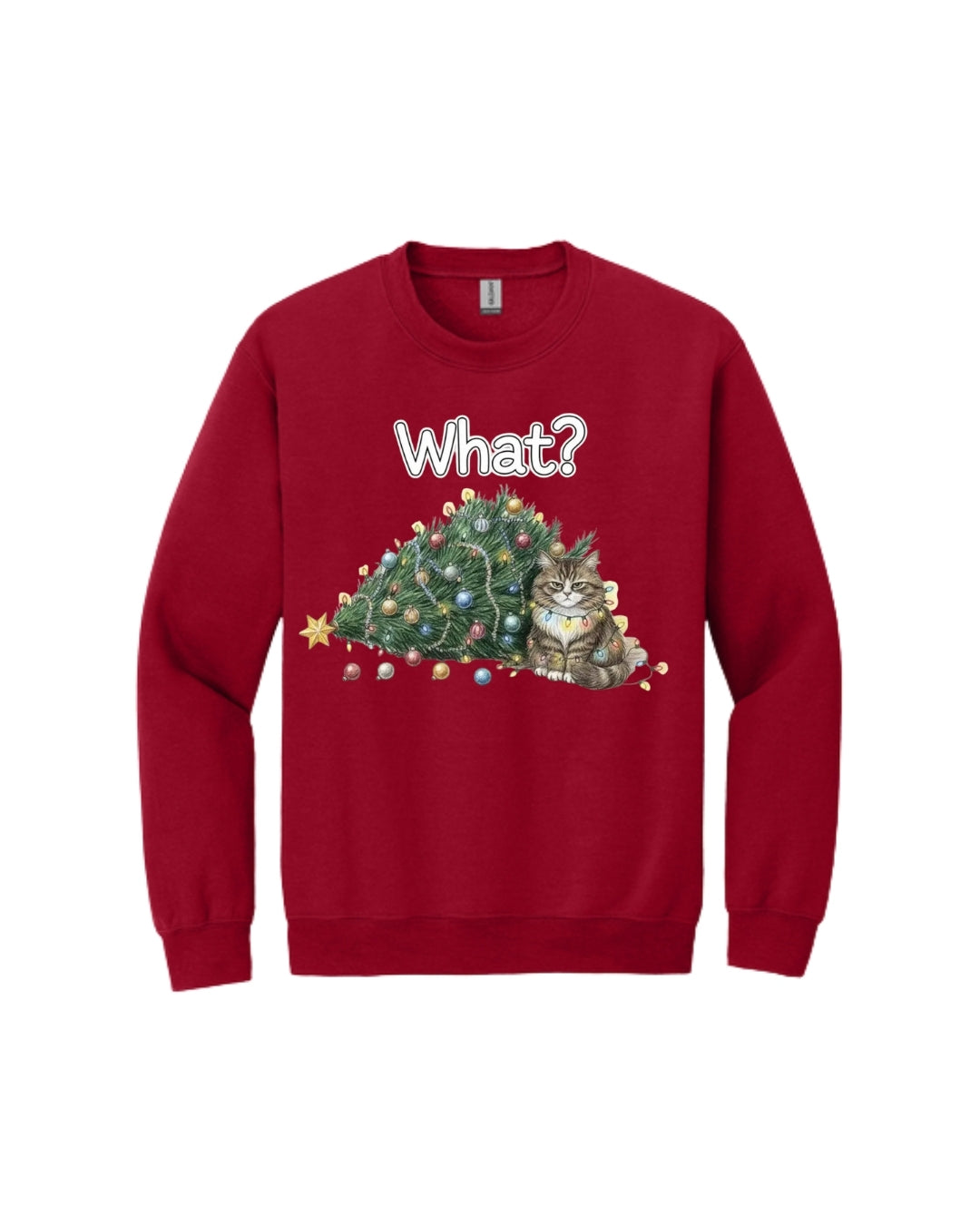 “What?” Holiday Cat Lover Gift