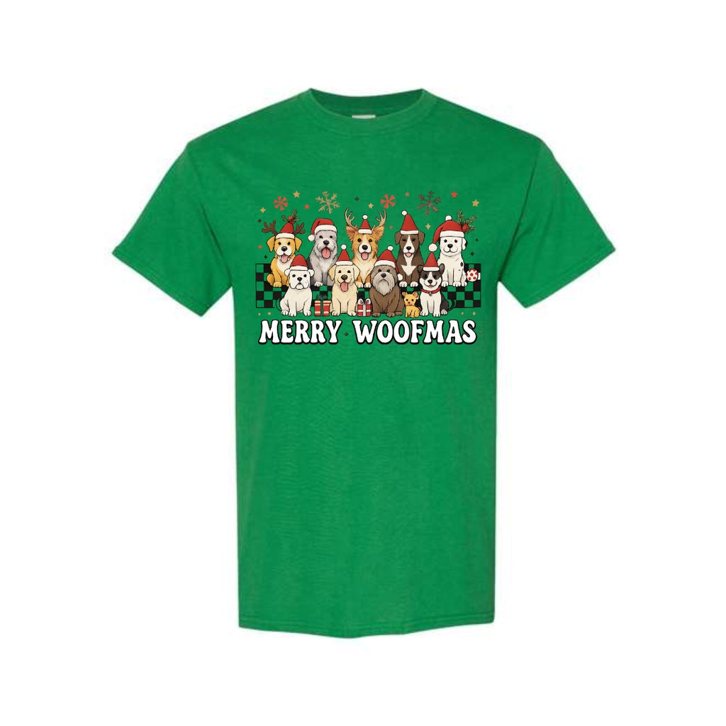 Christmas Tee for Pet Parents : Merry Woofmas Dog Lover Apparel