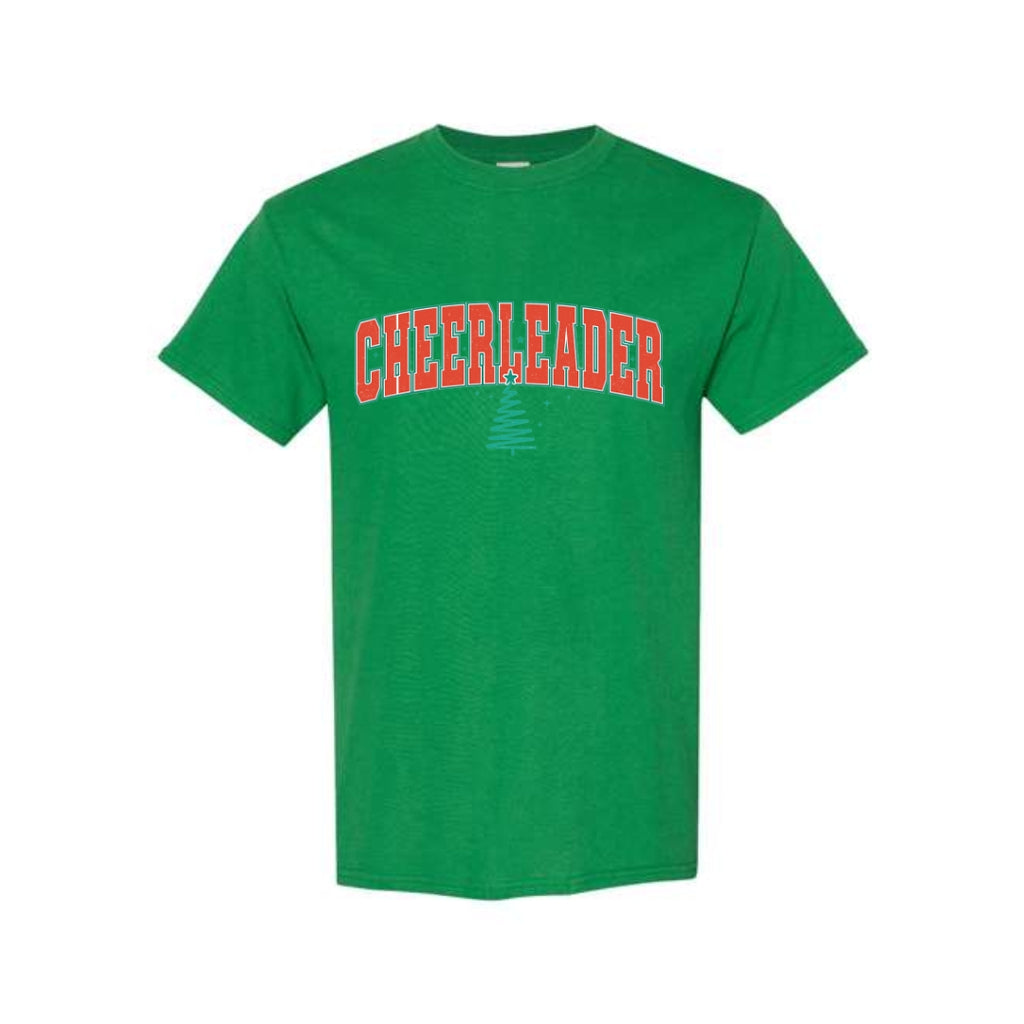 Holiday Shirt - Festive “Cheerleader” Christmas Apparel – Perfect Holiday Spirit Wear for Cheer Teams