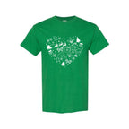 Minimalist Holiday Shirt - Festive Heart Christmas Icons