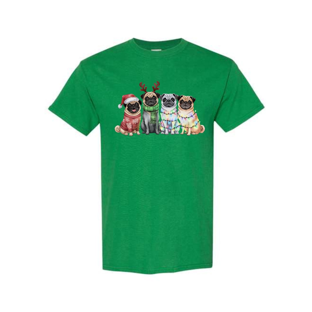 Merry & Furry Tees: Festive Pug Christmas Apparel – Cute Holiday Dog Lover Gift