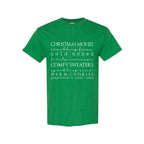 Minimalist Holiday Shirt - Christmas movies, crackling fires, cold noses, frosty mornings, comfy sweaters, sparkling snow, warm cookies, gingerbread & candy canes