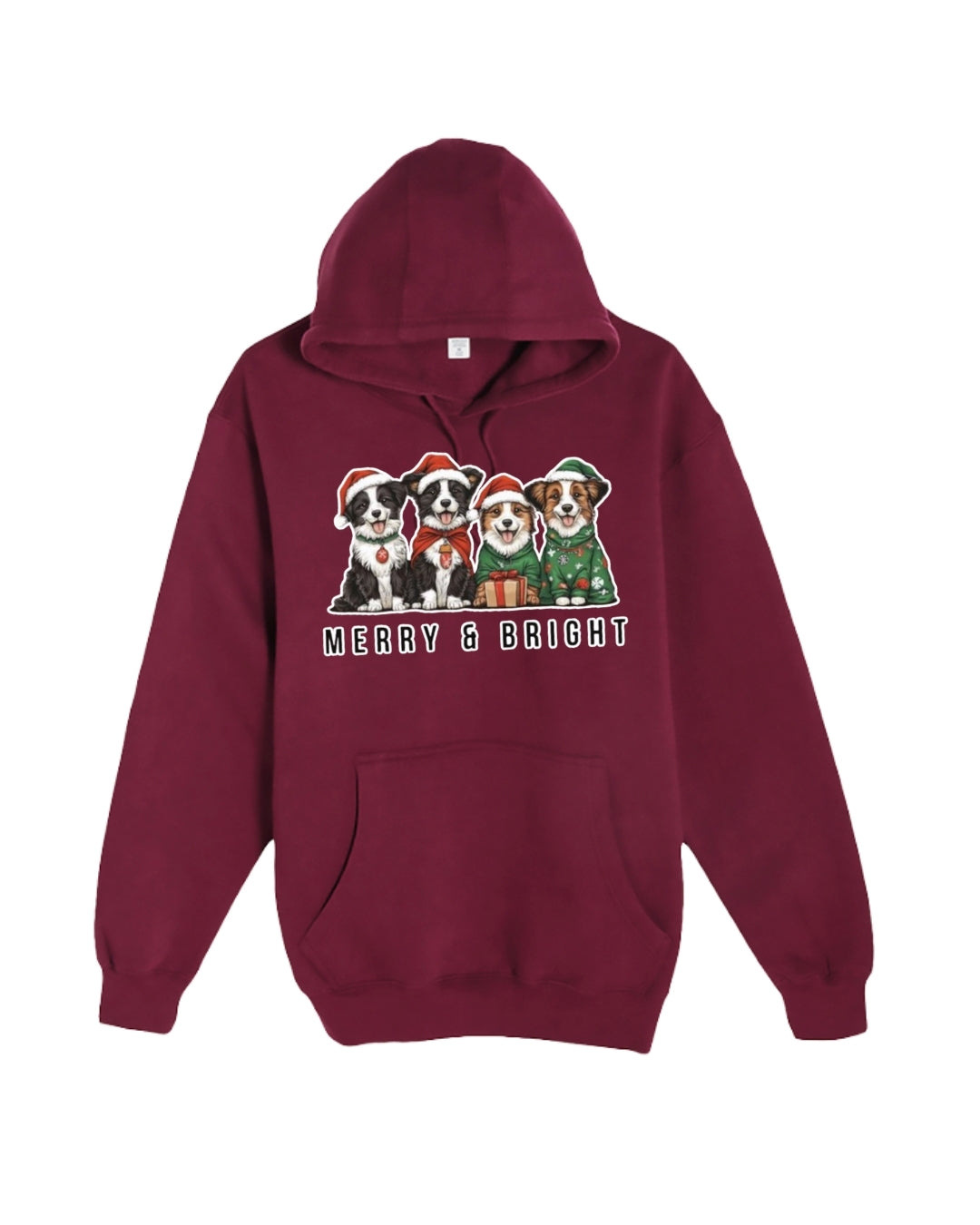 Merry & Bright Border Collie Christmas Design – Festive Holiday Dog Lover Gift