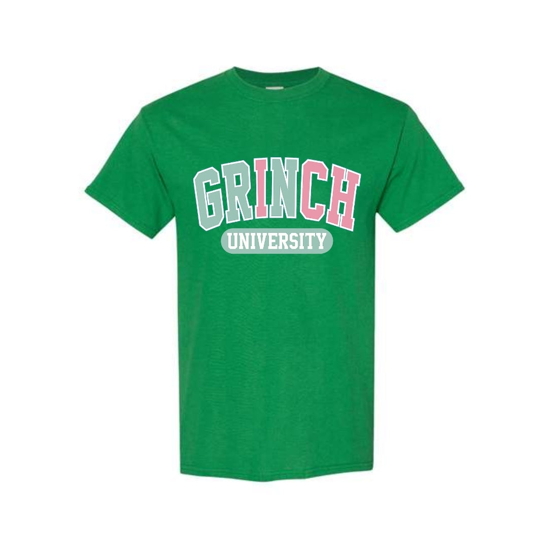 Holiday Shirt -Grinch University Graphic