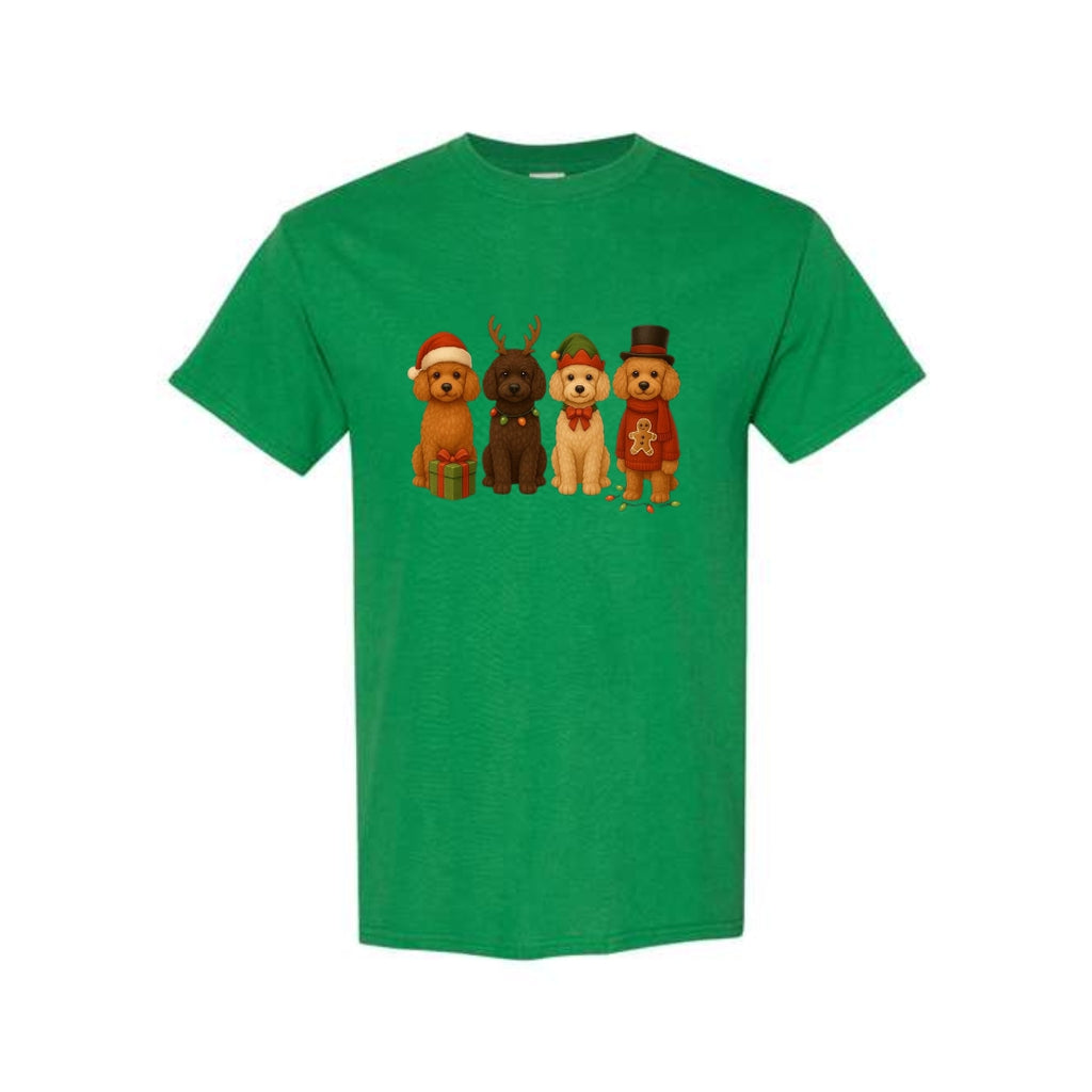Merry & Furry Tees: Christmas Doodle Dog Squad Design – Festive Holiday Dog Lover Gift