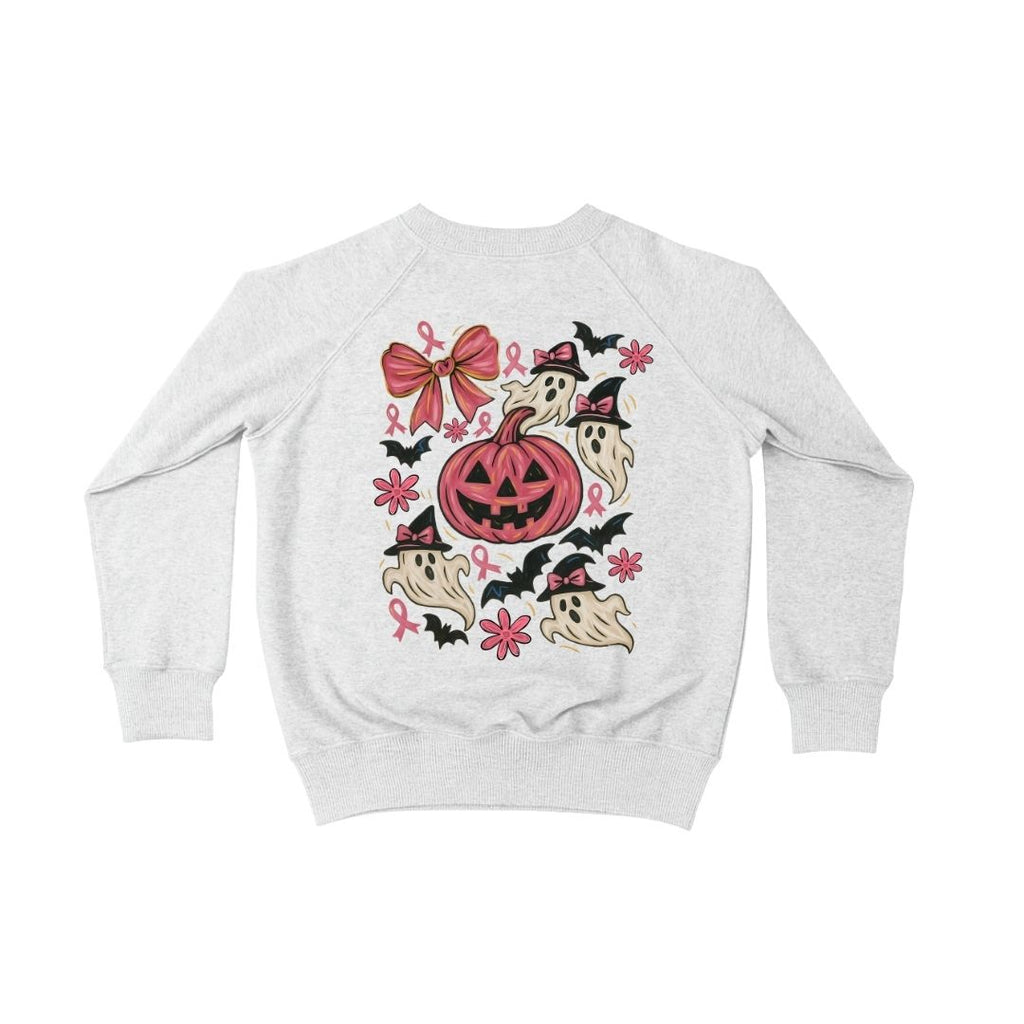 Pink Pumpkin & Ghost Crew Neck Sweatshirt