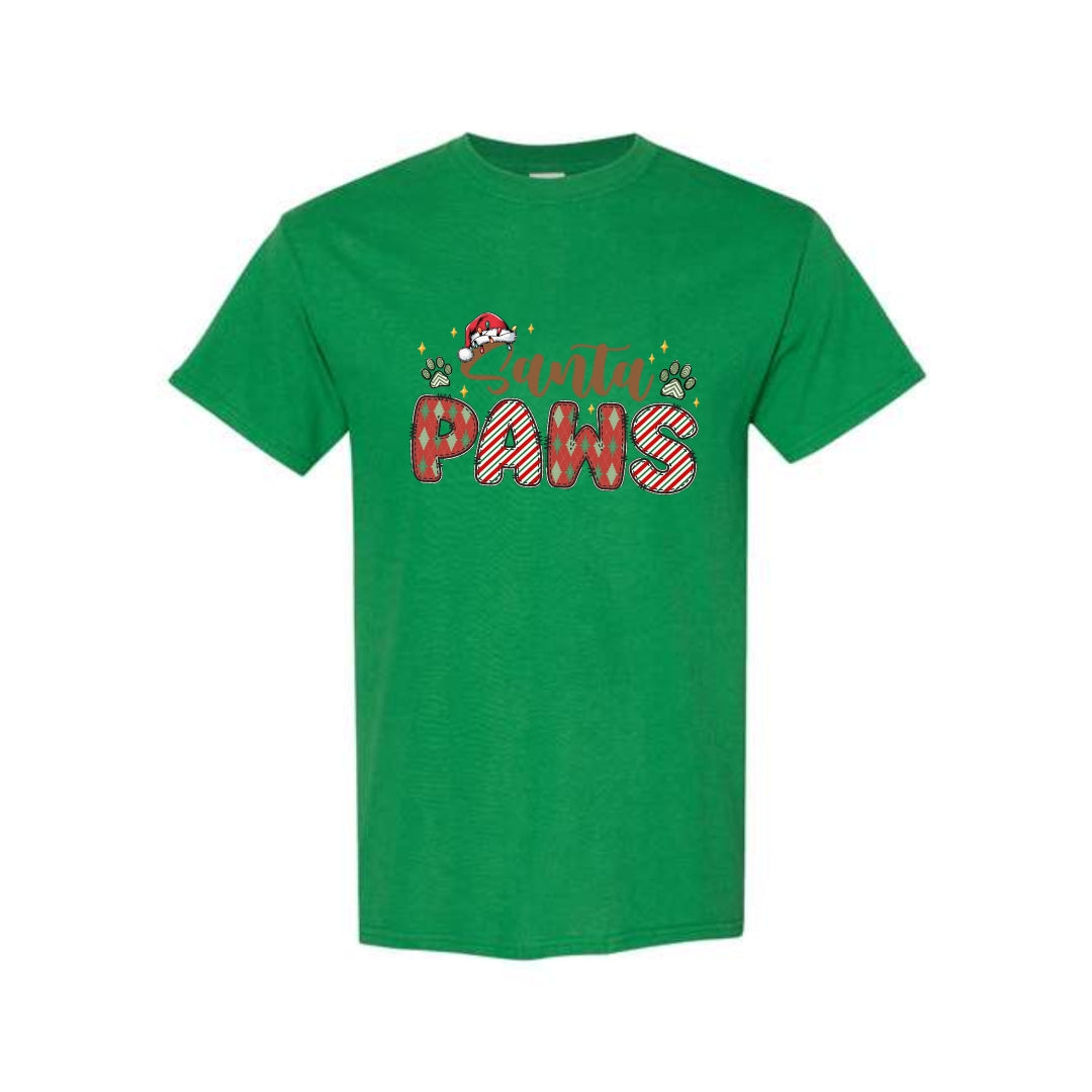 Merry & Furry Tees: Santa Paws Christmas Apparel – Cute Holiday Pet Lover Design