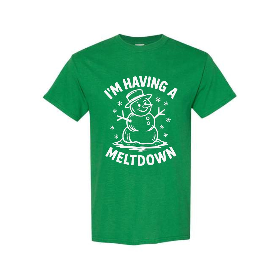 FUNNY HOLIDAY SHIRT: I’m Having a Meltdown – Funny Snowman Christmas Design