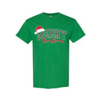 Holiday Shirt - “Merry Christmas” Leopard Santa Design