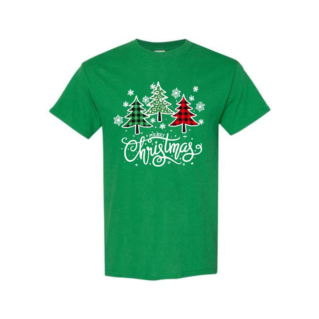 Holiday Shirt -Merry Christmas 3 Graphic Trees