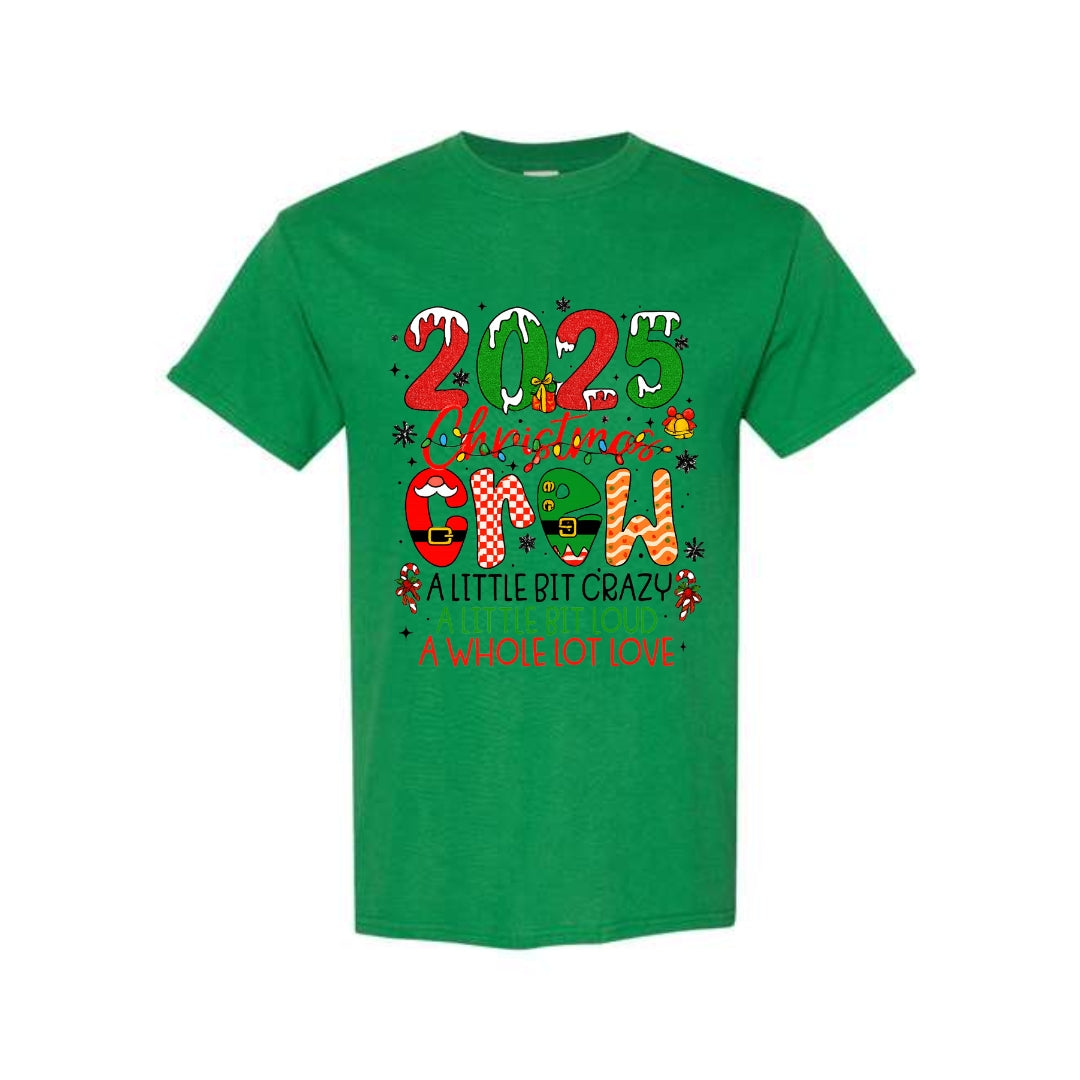 Holiday Shirt - “2025 Christmas Crew” Holiday Design